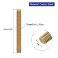 thumbnail image 2 of Uxcell 30 Pack Fully Threaded Rod, M8-1.25x70mm Carbon Steel Long Thread Screw, 2 of 6