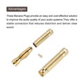 thumbnail image 4 of Uxcell 8 Pairs Banana Plugs Connector 3mm Male Female Banana Plug for Speaker Wire RC Battery, 4 of 6
