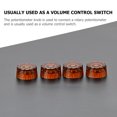thumbnail image 2 of Shisuyan Boutons de Volume pour Guitare Électrique Style Rétro GD76 4Ensemble 1.04x1.04 Po, 2 of 9