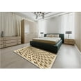 thumbnail image 4 of Ahgly Company Indoor Square Patterned Khaki Gold Area Rugs, 7' Square, 4 of 6