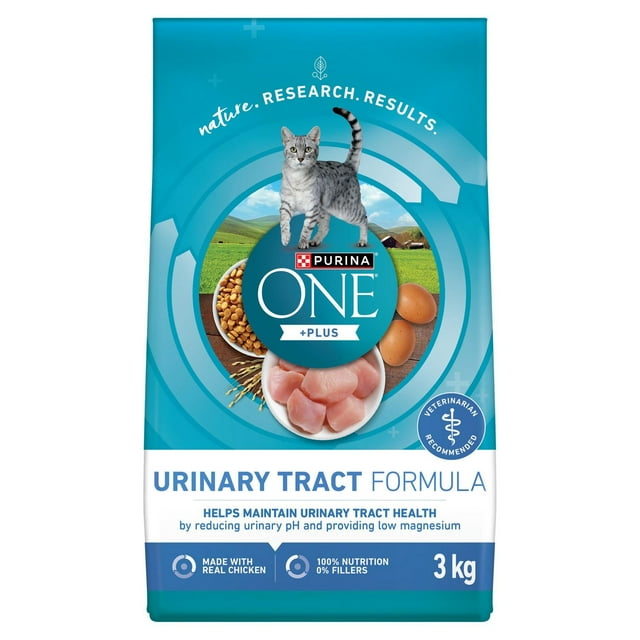 Purina ONE +Plus Urinary Tract Formula Chicken, Dry Cat Food 3kg