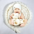 thumbnail image 3 of Newborn Baby Hand-woven Braid Rugs Blanket Photography Props Twisted Braids (White), 3 of 3