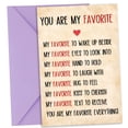 thumbnail image 6 of CCOCC Valentines Day Card,Valentines Day Cards Gifts for Him Her,Valentines Day Card for Husband Wife Boyfriend Girlfriend Fiance Fiancee Men Women - You Are My Favorite Love Note, 6 of 7