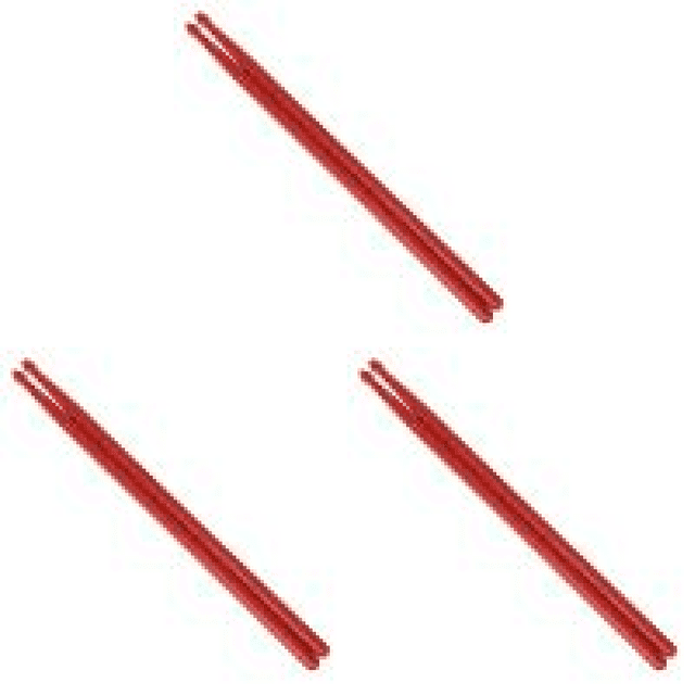 1 Par Baquetas Tambor Juego Nailon Accesorios Profesionales () Rojo