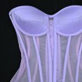 thumbnail image 6 of Kaemgyyd Women's Corset Top Plus Size Waist Trainer Corset Shapewear Vintage Renaissance Mesh Lace up Body Shaper Trendy Clothes, 6 of 7