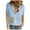Blue, variant on IROINNID Summer Tops For Women Under $10 Button Turn down Neck Short Sleeve Print Short Sleeves Tops Under $10