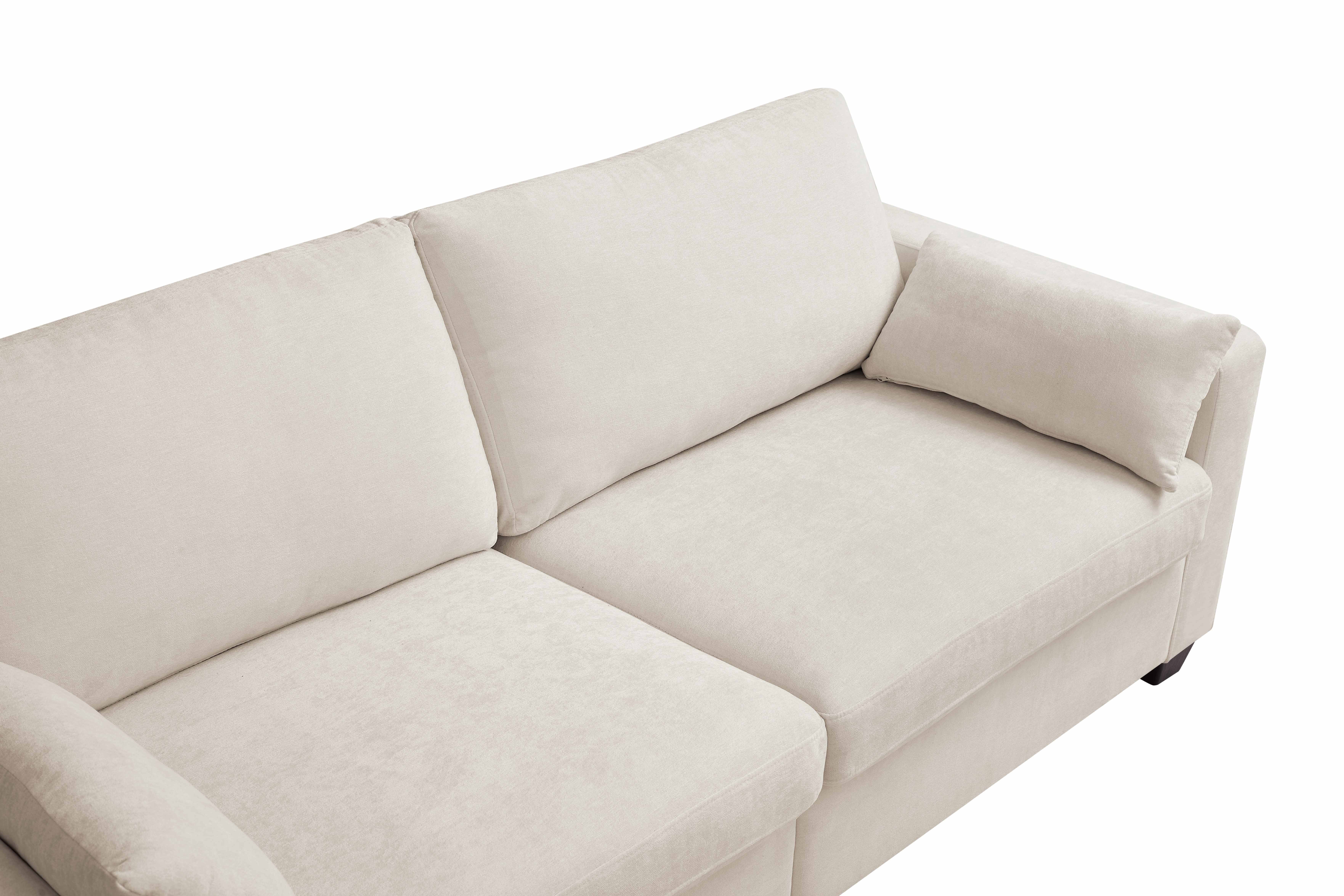 Lunale 79" Loveseat Sofa, Modern Chenille Cloud Couch for Living Room, Apartment, Black