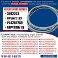 thumbnail image 3 of Whole Parts Internal Dryer Door Gasket Part# DC62-00339A - Replacement & Compatible with Some Samsung Dryers, 3 of 7