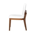 thumbnail image 5 of Jopath Set of 2 PU Leather Chair with Sturdy Wood Base, Minimalist and Stylish Accent Seating for Living Room Bedroom Office White+Walnut, 5 of 8
