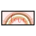 thumbnail image 5 of Stupell Industries Love Sentiment over Pink Desert Tone Rainbow Typography Painting Black Framed Art Print Wall Art, 10 x 24, 5 of 5