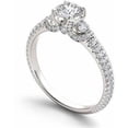 thumbnail image 2 of 1-1/2 Carat T.W. Diamond Three-Stone Engagement Ring in 14kt White Gold, 2 of 5