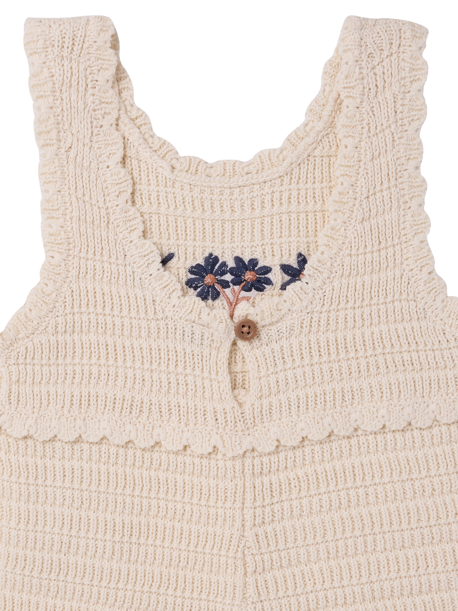 Modern Moments by Gerber Toddler Girl Sweater Knit Romper, Sizes 12 Months - 5T