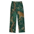 thumbnail image 2 of FORMRS Kids Pajama Pants with Pockets Size 6-8Y Boys Lounge Sleep Bottoms, Tiger and Peacock Pattern, 2 of 8