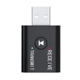 thumbnail image 3 of Injueey Mini receptor inalámbrico Bluetooth adaptador 5,0 transmisor de Audio estéreo Bluetooth Usb 3,5 Mm para ordenador portátil Tv Pc Cables de audio/vídeo, 3 of 6