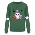 thumbnail image 3 of cocolona Womens Halloween Sweatshirts Fall Winter Long Sleeve Shirts Fashion Casual Loose Cute Graphic Tops Blouse Halloween Gifts, 3 of 4