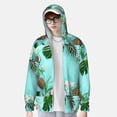thumbnail image 2 of Kdxio Tropical Pineapple Print Women Men Sun Protection UPF 50+ Jackets Zip Up Long Sleeve Hoodie Hiking Lightweight with Pockets, 2 of 7