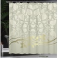 thumbnail image 3 of Ambesonne Floral Shower Curtain, Romantic Leafy Pattern Bloom, 69"Wx70"L, Pale Sage, 3 of 4