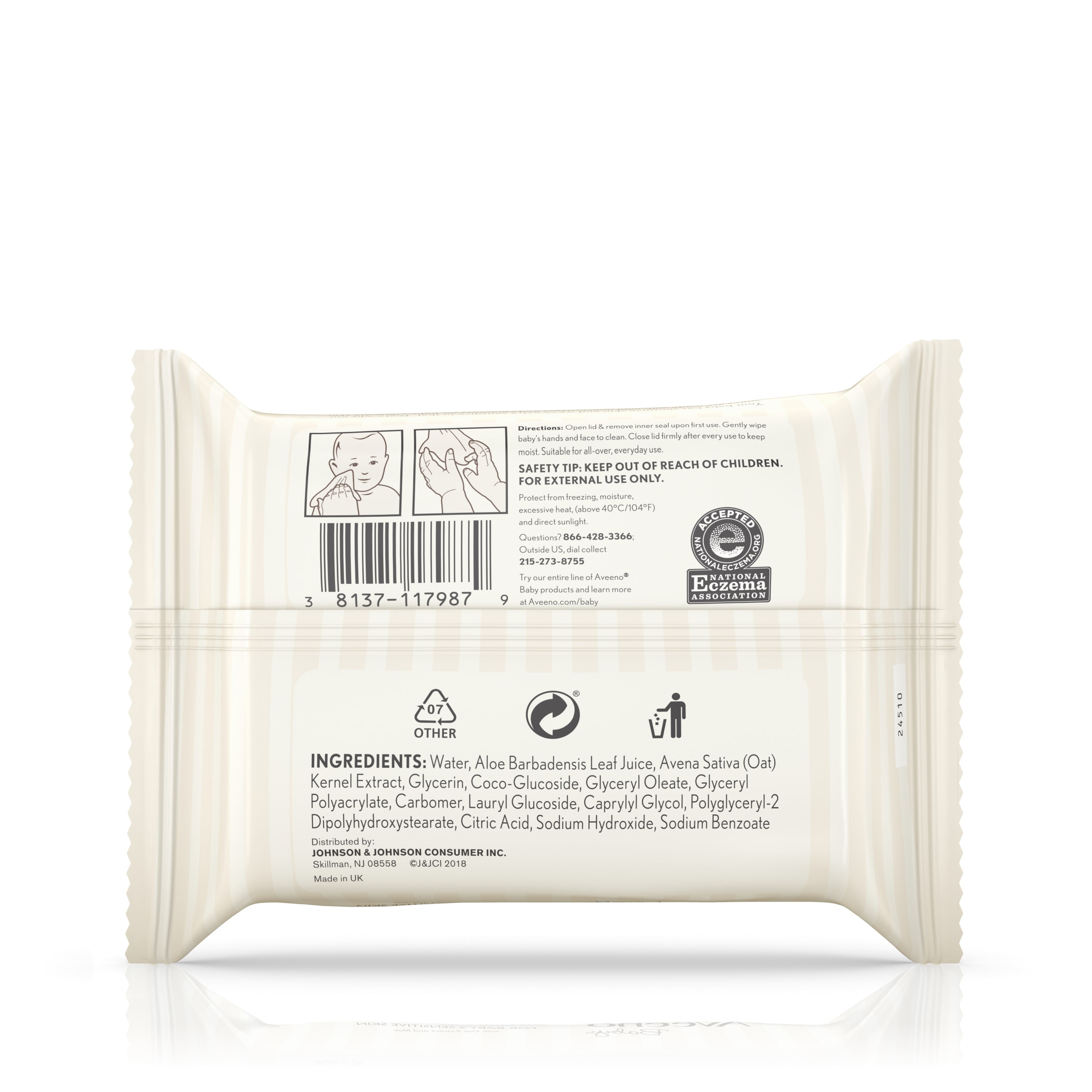 aveeno hand and face wipes