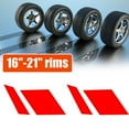 thumbnail image 5 of Wheel Rim Decal Stripes Set Sport Emblem Reflective Stickers, Auto Racing Sport Logo Decals Waterproof Wheel Stripe Car Rim Stripes for 18-21 Inch Wheels Tire Rim Safety Decoration, 5 of 6