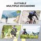 thumbnail image 5 of Camisetas de Bicicleta para Hombre Maillot Ciclismo Manga Larga Cremallera Completa con Bolsillos Protección Solar Azul XL, 5 of 6