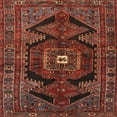 thumbnail image 1 of Ahgly Company Indoor Square Traditional Saffron Red Persian Area Rugs, 8' Square, 1 of 6