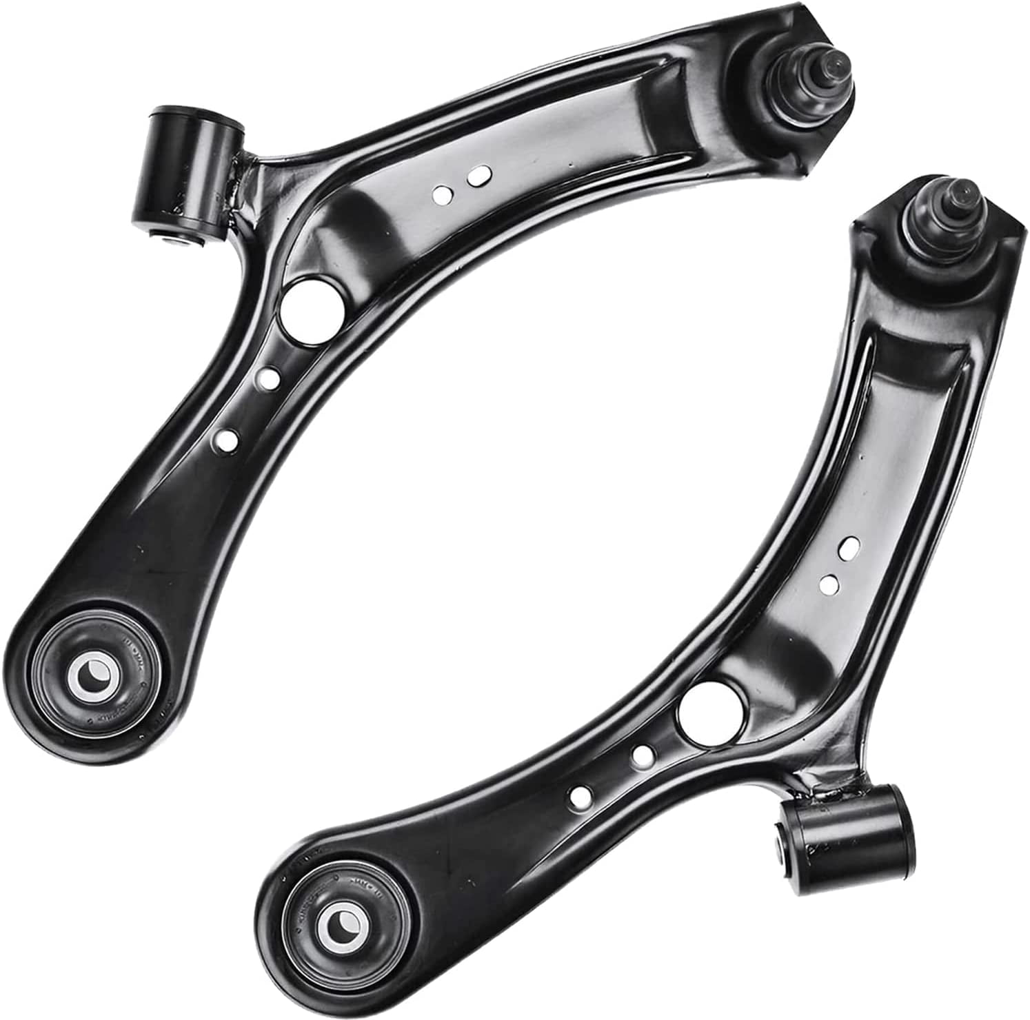 Detroit Axle - 4pc Front End Control Arms Kit for 2007-2013 Suzuki SX4 2 Lower Control Arms w/Ball Joints Assembly 2 Sway Bar Links 2008 2009 2010 2011 2012 Replacement