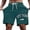 Dark Green, variant on Men's Casual Shorts For Summer For Daily Wear And Leisure Activities With Letter Print Style Male Shorts