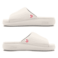 thumbnail image 2 of Unisex ISlide Cream Atlanta Hawks Minimalistic Motive Slide Sandals, 2 of 5
