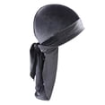 thumbnail image 2 of Sombrero turbante musulmán Sunnimix Gorra de terciopelo Bandana Durag para Hombres y Mujeres gris, 2 of 8