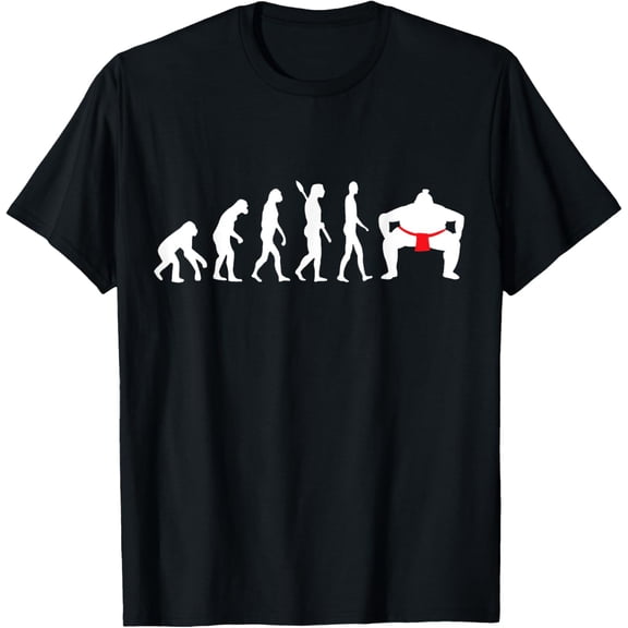 Sumo Wrestler Evolution Japanese Sport Sumo Wrestling T-Shirt