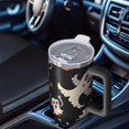 thumbnail image 6 of Playful Halloween Ghosts Pattern Tumbler with Handle and Lid,40oz Double Wall Vacuum Insulated Tumbler,Cups Gift for Women and Men, 6 of 7