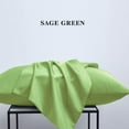 thumbnail image 4 of Queen Pillowcases Set of 4, 100% Brushed Microfiber, Soft and Cozy, Wrinkle, Fade, Stain Resistant with Envelope Closure, 20"x 30", Sage Green, 4 of 7