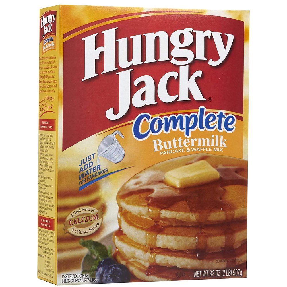 Hungry Jack Complete Buttermilk Pancake & Waffle Mix, 32 oz ( 2 lb Pack