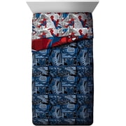 Jay Franco Burst Full 5-Piece, Spider-Man Blue Comforter Bedding Sets, Full