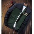 thumbnail image 3 of Chaquetas holgadas para hombre, chaquetas tácticas de manga larga con cuello vuelto, ropa informal militar estilo aviador, abrigo fino 2023, 3 of 5