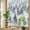 Gray, variant on Rainbow Window Privacy Film, Black Grey Forest Static Cling Window Film PVC, Contemporary Silhouette Abstract Art No Glue UV Blocking Glass Covering, Removable Stained Glass Sticker 23.6''x59''