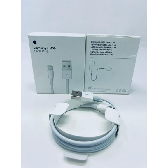 Open Box Apple Lightning to USB Cable (1m) Charging Cable, Compatible with iPhone 14/13/12/11/X/XR/XS/8/7/6/5, iPad, Airpods and more