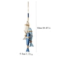 thumbnail image 5 of Wooden Fish Hanging Ornament, Coastal Beach Style Rope Decor for Home, Cafe, Restaurant, Bathroom, Ocean Theme Wall Art (LED), 5 of 8