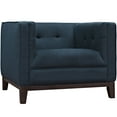 thumbnail image 3 of Modern Contemporary Urban Design Living Lounge Room Armchairs ( Set of Two), Navy Blue, Fabric, 3 of 5