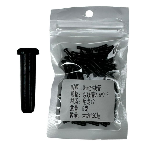Ojales para raqueta de bádminton Colamx color negro 26 mm x 93 mm