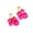 Rose Red, variant on Mightlink 1 Pair Retro Rose Petal Drop Earrings Long Style Exaggerated Dangle Earrings Bright Color Earrings Jewelry Accessories