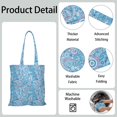 thumbnail image 2 of Symmetrical Wood Grain Canvas Tote – Rustic Reusable Shopping Bag, 2 of 6