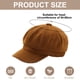 thumbnail image 2 of Gorra de vendedor de periódicos para mujer, boina con visera, suave, de 8 paneles, estilo vintage, gorra octogonal para taxista, para mujeres y niñas, 2 of 5