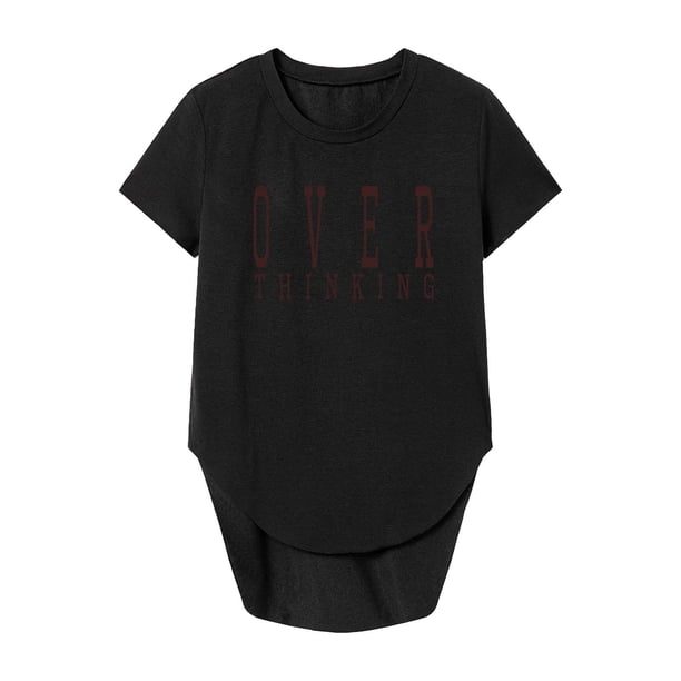 Camiseta para mujer básica camiseta ropa de moda cuello redondo camiseta para el trabajo senderismo regalo del día de San Valentín M