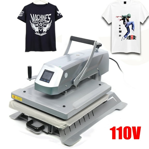 ChicHomey Industrial Heat Press Machine with Digital Temperature and Time Control, Adjustable Pressure, for Sublimation, Transfer Printing & DIY