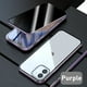 thumbnail image 1 of Tongdaytech, funda de teléfono de Metal con privacidad de vidrio templado magnético, funda 360 para Iphone SE XR XS 11 12 13 14 Pro MAX 8 7 6 Plus Tan Jianjun unisex, 1 of 2
