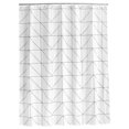 thumbnail image 1 of Cortina de baño de ducha de poliéster Cortina de baño impermeable + ganchos para colgar (XL), 1 of 8