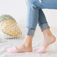 thumbnail image 2 of 5 Pairs Mixed Color Half Length Forefoot Socks Summer Thin Sweat Absorbing, 2 of 7
