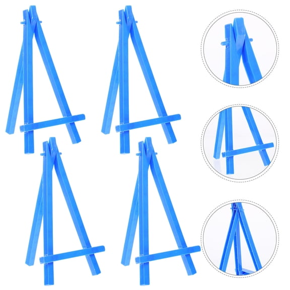 Masteelf  10 Pcs Desktop Painting Easels Tabletop Art Student Child Blue