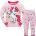 thumbnail image 1 of Children's Girl Cute UnicornGirl Printed Pajamas Set, 1 of 6